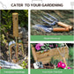 Gardening Tools 9-Piece Heavy Duty Garden Hand Tools with Fashion and Durable Garden Tools Organizer Handbag, Rust-Proof Garden Tool Set, Ideal Gardening Gifts for Women