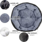 Asvin Small Dog Bed for Small Dogs, Cat Beds for Indoor Cats, Pet Bed for Puppy and Kitty, Extra Soft & Machine Washable with Anti-Slip & Water-Resistant Oxford Bottom, Black, 20 inches