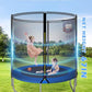 BLUERISE Trampoline 55IN 6FT Toddler Trampoline for Kids Indoor Outdoor Play for Kids Trampoline Basketball Hoop Attachment with Enclosure Net Easy to Assemble Outdoor Indoor Trampoline