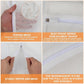 4-Piece White Large Durable Organic Cotton Mesh Laundry Bags with Sturdy Zippers and Breathable Mesh are Delicate Laundry Bags for Underwear, Clothes, Pants and Socks