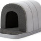 Orthopedic Dog Bed House - Dog House Indoor with Egg-Crate Foam - Tent Bed with Waterproof Lining & Nonskid Bottom, Ideal for Extra Large Breeds & Fits 42-Inch Crate - 41"x27", Charcoal