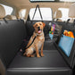 Dog Car Seat Cover for Back Seat 53", Upgraded PU Leather Back Seat Extender with Hard Bottom Holds 400LBS, Waterproof Anti-Scratch, Backseat Cover for Dogs in Car, SUV & Small Truck