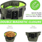 Dog Treat Pouches for Pet Training with Magnetic Closure Treat Pouches for Pet Training,Large Dog Treat Training Pouch and Dog Clicker,Training Treat Pouch Built-in Poop Bag Dispenser-Green