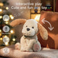 TUMAMA Baby Animated Plush Dog, Interactive Singing Talking Puppy Dog Stuffed Animal Toys, 10”