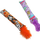 2 Pack Natural Interactive Catnip Cat Kicker with Feathers, Bite Resistant Chew Toy, Crinkle Kicker, Accessories for Indoor Cat