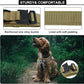 Tactical AirTag Dog Collar Leash Set - Heavy Duty, Adjustable GPS Collar Compatible with Apple AirTag, with Holder & Control Handle for Medium/Large Dogs [ Brown, M ]