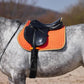 HORZE Adepto Padded All Purpose Quilted Equestrian Saddle Pad for Horses with Two-Tone Trim