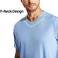 MIER Men's Quick Dry Workout Shirts Moisture Wicking Running Athletic Performance T-Shirts Recycled Polyester Top Tee