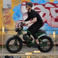 Qlife Electric Bike for Adults-1500W Peak Motor 20" Fat Tires 28MPH(Unlock to 35MPH) EBike Moped, 624-1248Wh Removable Battery Bicycle, with Dual Suspension & Brakes Motorcycle, 7-Speed,Spark