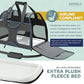 Katziela Pet Carrier - Airline Approved Dog Carrier - TSA Approved Pet Carrier for Small Dogs and Cats - Soft FAA Travel Airplane Dog Carrier Luggage (Black/Blue)