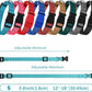 9 Pieces Adjustable Dog Collar for Animal, Soft Nylon Pets Puppy Collar with Quick Release Buckle Holder Bulk for Dogs Walking Running Training(Small,Retro Colors)