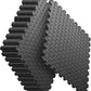 Home Gym Mat, Puzzle Exercise Mat, EVA Interlocking Foam Floor Tiles for Home Workout Equipment and Kids' Play Areas - Black, 24 in x 24 in x ½ in - 12 Tiles (Black, 12 Pack, 48 SQ FT)
