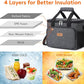 Lifewit Large Lunch Bag Insulated Lunch Box Soft Cooler Cooling Tote for Adult Men Women, Dark Gray 24-Can (15L)