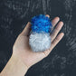 AUEAR, 12 Pack 2 Inch Sparkle Ball Shiny Glitter Tinsel Pom Poms Interactive Cat Balls for Kittens (6 Colors)