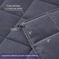yescool Weighted Blanket for Adults (22 lbs, 60” x 80”, Grey) Cooling Heavy Blanket for Sleeping Perfect for 210-230 lbs, Queen Size Breathable Blanket with Premium Glass Bead, Machine Washable