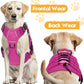 Heavy-Duty Tactical Dog Harness for Large Dogs, No Pull Adjustable Reflective Pet Vest with Molle System, K9 Military-Grade Control for Service Training, Outdoor & 10+ Breeds, Pink, Large