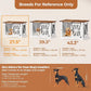 VOPEAK 27.5" Small Dog Crate Furniture, Chew Resistant Dog Crate for Puppy Dogs, Heavy Duty Small Dog Crate Dog Kennel Indoor with Double Doors, Wooden End Table for Bedroom Living Room, White