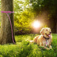 Tresbro 15FT Reflective Tie Out Cable for Dogs Up to 250 Pounds, Steel Wire Lead Leash Cable with Stainless Rotatable Buckle, Lightweight and Enduring, Dog Chains Outside for Outdoor, Yard, Pink