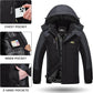 TACVASEN Winter Jacket Men's Water-Resistant Fleece Jacket Snow Ski Jacket Military Tactical Jacket Coat Parka Hood Raincoat