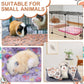 Reginary 4 Pcs Waterproof Guinea Pig Blankets Washable Small Animal Fleece Bedding Absorbent Guinea Pig Cage Liners Reusable Pet Pee Pad Sleep Mat for Hamster Ferret(Paw Print,12 x 12 Inch)