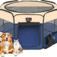 Aivituvin Dog Playpen Foldable Waterproof Pet Play Pens for Cat, Puppies, Rabbits, Chickens, Durable Portable Pet Tent for Travel Camping Indoor/Outdoor Blue XL