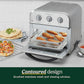 Cuisinart Compact Air Fryer Toaster Oven, Stainless Steel Fryer with 6-in-1 Functions, Adjustable Temperature, Includes Oven Rack, Baking Pan and Air Fry Basket, TOA-26
