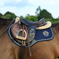 T TEKE Close Contact Saddle Pads,100% Cotton English Saddle Pads for Horses with Moisture-Wicking and Breathable Lining