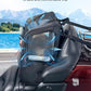KEMIMOTO Motorcycle Dog Cat Carrier Bags Upgraded for Less Than 20 lbs Pets Carriers Portable Capacity Folding Backpack for Street Glide Road King with Passenger Seat Touring Trike Models Can AMS