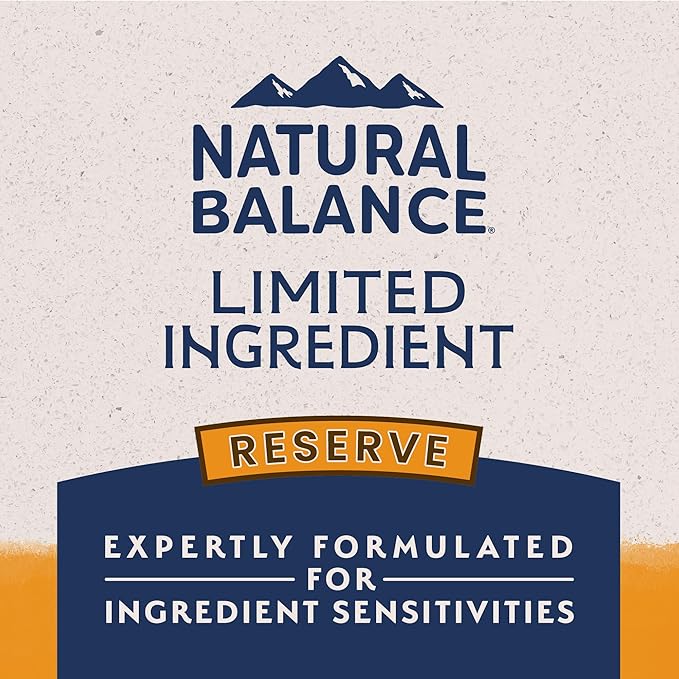 Natural Balance Limited Ingredient Adult Grain-Free Dry Dog Food, Reserve Duck & Potato Recipe, 22 Pound (Pack of 1)