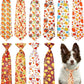 PET SHOW 10 Pack Thanksgiving Big Dog Ties Neckties for Large Breed Dogs XL Adjustable Holiday Grooming Accessories Neck Ties Bowties Girl Boy Pets Festival Costumes Party Gift Favor(Large)