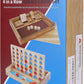 Glintoper Shut The Box & 4 in a Row Tables Game Set, Classic Wood Dice Game with Numbers & Line Up 4 Game for Kids Family, Living Room Rustic Coffee Table Decor, Travel Game Strategy Board Games