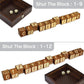 Super SIX : Wooden Multi Board Game: Tic Tac Toe + Shut The Block + 15 Number Sliding Puzzles for Kids and Family
