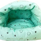 WOWOWMEOW Guinea Pigs Bed,Hamster Bed,Soft Sleep Mat Pad and Warm Cave for Rats,Rabbit,Chinchillas,Hedgehog,Squirrel and Other Small Animals (M, Heart-Green)