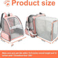 Texsens Innovative Traveler Bubble Backpack Pet Carriers with Upgraded Breathable & Expandable Tent for Cats and Dogs