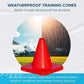 LVL10 Pro Training Cones - 6" Soccer Training Cones for Sports - for Basketball, Football, Basketball and Agility Drills - Soccer Field Markers That Won't Crack, Slide or Fly