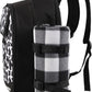 apollo walker Picnic Backpack Bag for 2 Person with Cooler Compartment, Detachable Bottle/Wine Holder, Fleece Blanket, Plates and Cutlery Set (2 Person, Black)