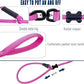 Slip Lead Dog Leash，Strong Nylon Rope Leash and Padded Handle,No Pull Outdoor Walking Training Lead for Small Medium Large Dogs(Fuchsia,1/2"×4ft)