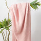 Carriediosa 100% Cotton Muslin Throw Blanket 90" X 90" Queen Size，4-Layers Summer Gauze Throws for Bed Couch，Soft Lightweight Breathable Linen Blankets Bedspread for Adults All Season，Dusty Pink