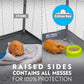 Paw Inspired Critter Box Washable Cage Liner, Reversible Fleece Bedding with Raised Sides for Ferrets, Guinea Pigs, Rats, Chinchillas, and Other Small Animals (Critter Nation/Ferret Nation, Gray/Pink)