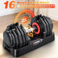 XDDIAS Adjustable Dumbbell Set of 2, 25/55/80LB Dumbbell Set-1Sec Adjustable Weights-5/10 in 1 Free Weights Dumbbells Set with Effortless Tray/No-Slip Handle-Compact Size for Women/Men at Home Gym