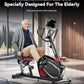 HARISON Recumbent Exercise Bike with 400 lbs Capacity, Magnetic Recumbent bike for Adult and Seniors, Recumbent Stationary bike for Home with Smart Bluetooth App, 2 in 1 LCD Monitor and Tablet Holder, Heart Rate monitor