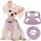Puppytie No Pull xs Dog Harness with Multifunction Dog Leash,Soft Adjustable No Choke Escape Proof Pet Harness Vest,Light Purple,XS