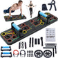 Push-up board, home gym, portable fitness equipment, Pilates bar, and 20 fitness accessories, including resistance bands and an ab wheel, for full-body workouts at home