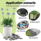 18LB River Rocks,Mexican Beach Pebbles for Plants,Potting,Garden Landscape Stone Paving Stone Grey 1Inch - 2Inch