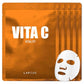 LAPCOS Vita C Sheet Mask, Daily Face Mask with Vitamin C to Renew Skin, Korean Beauty Favorite, 5-Pack