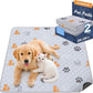 Washable Pee Pads for Dogs, 2 Pack Absorbent Reusable Training Dog Pads Pet Puppy Pads, Non-Slip Potty Pads for Whelping, Playpen, Crate, Bed, Orange, 24"x24"