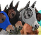 Frienda 4 Pcs Horse Fly Masks with Ears Head Fly Masks for Horses Smooth Elastic UV Protection Cover from Summer Insect Pests(Medium,Black, Gray, Blue, Mint Green)