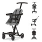 Dream On Me Lightweight And Compact Coast Rider Stroller With One Hand Easy Fold, Adjustable Handles And Soft Ride Wheels, Grey
