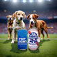 Pup Light and Pups Blue Rubbin - Parody Beer Dog Toys - Funny Plush Squeaky and Crinkle Dog Toys Dog Gifts for Dog Birthday (2 Pack) (Mix)
