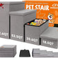 Dog Stairs with Storage 23" H, 4-Step Wider Dog Steps for High Beds Window, Folding Sturdy Pet Stairs Gift for Injured Old Dogs Cats, Ramp for Climbing Car Up to 200 lbs,(Gray, No Condo)